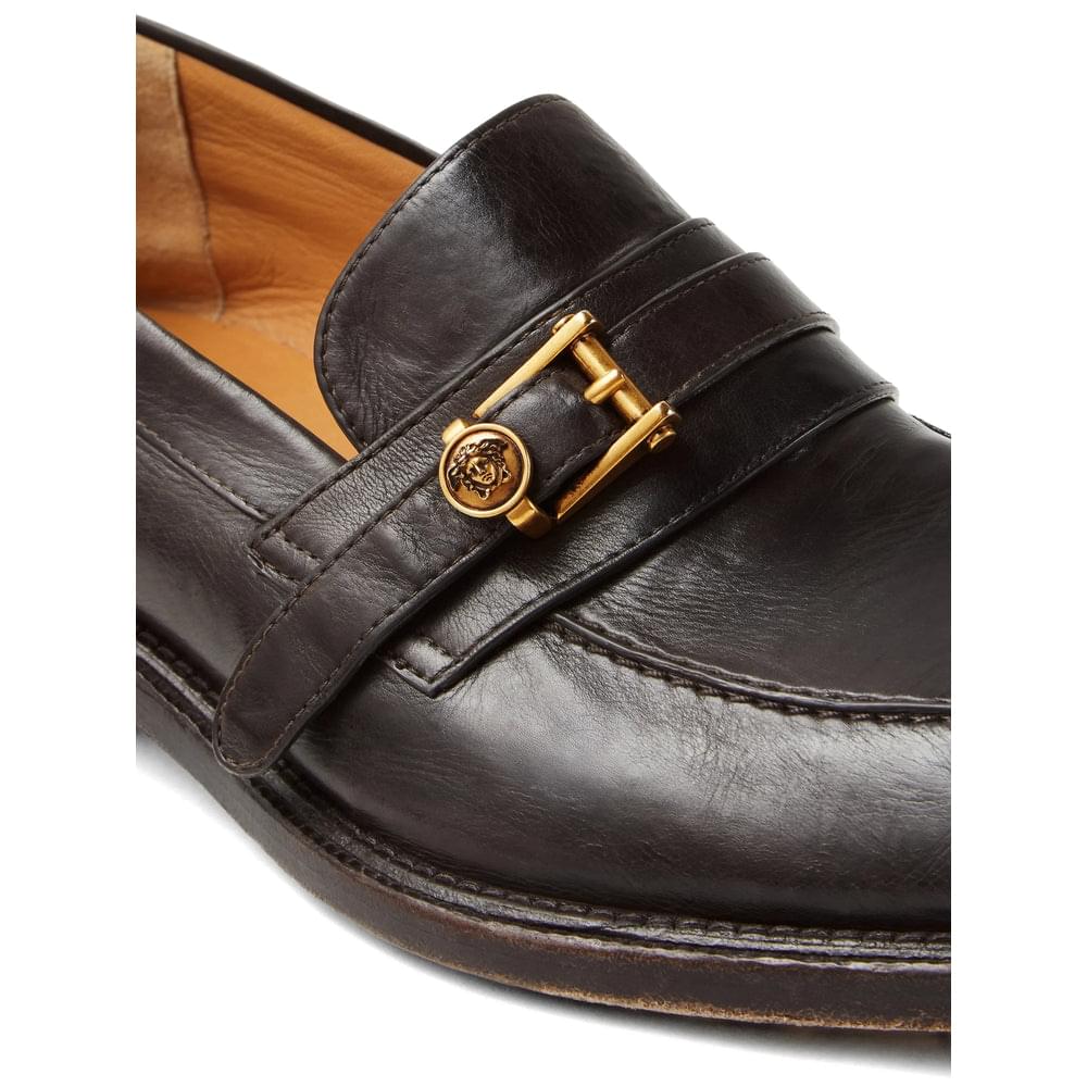 Versace Brown Loafers Men VERSACE