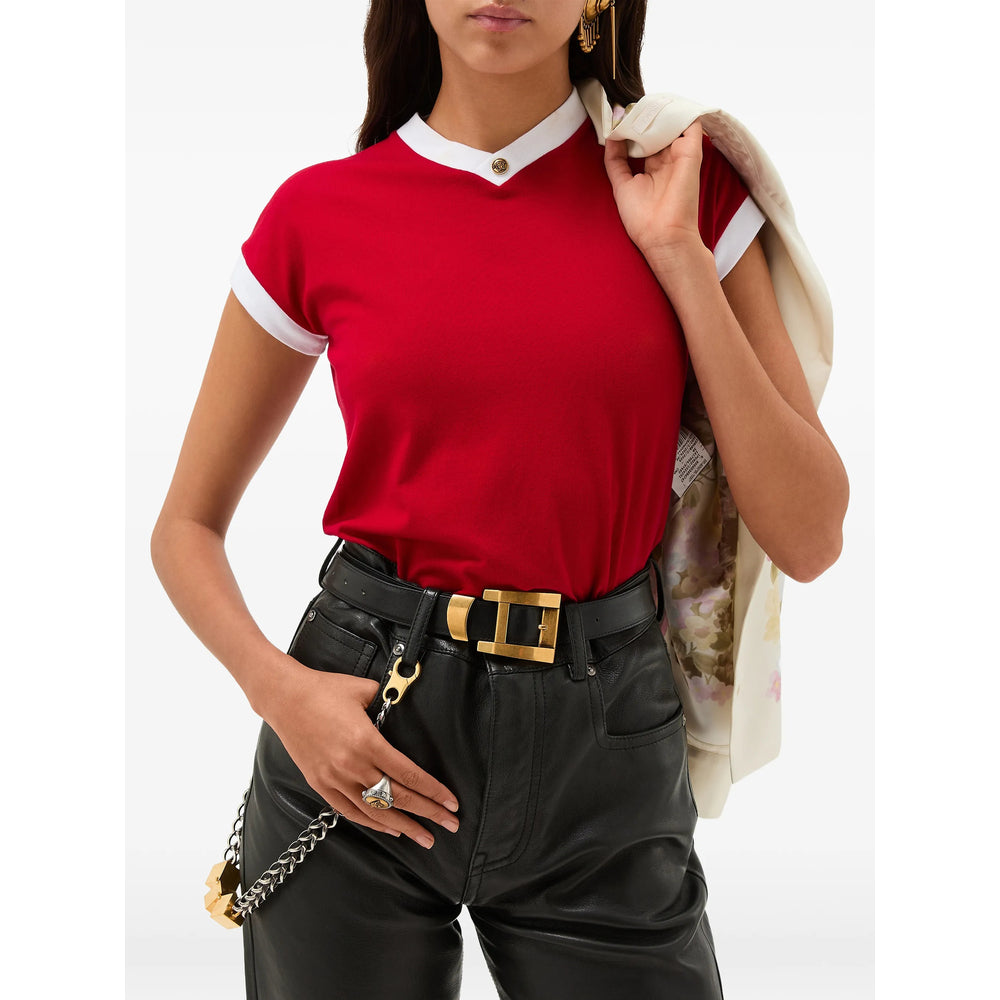 Versace Red Tops - T-Shirts & Jerseys Women VERSACE