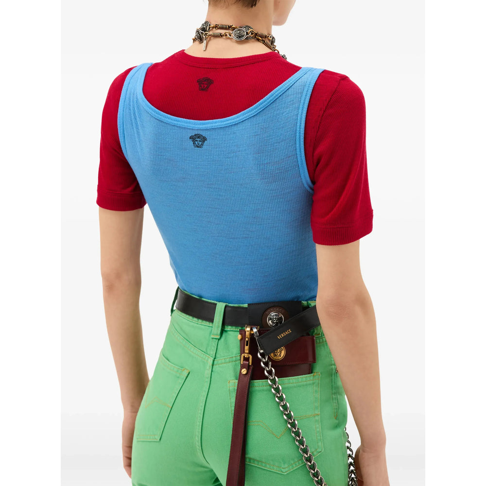 Versace Blue Tops - Vests & Tank Tops Women VERSACE