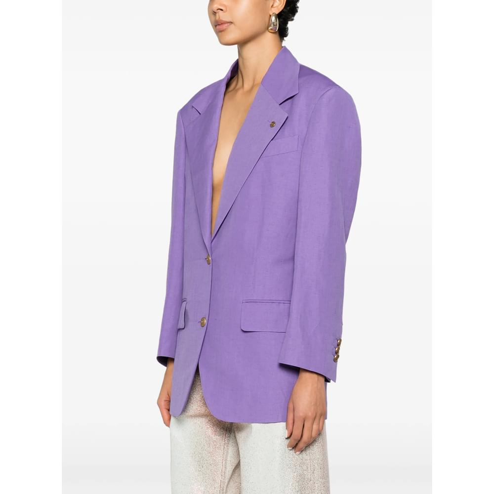 Versace Purple Jackets - Blazers Women VERSACE