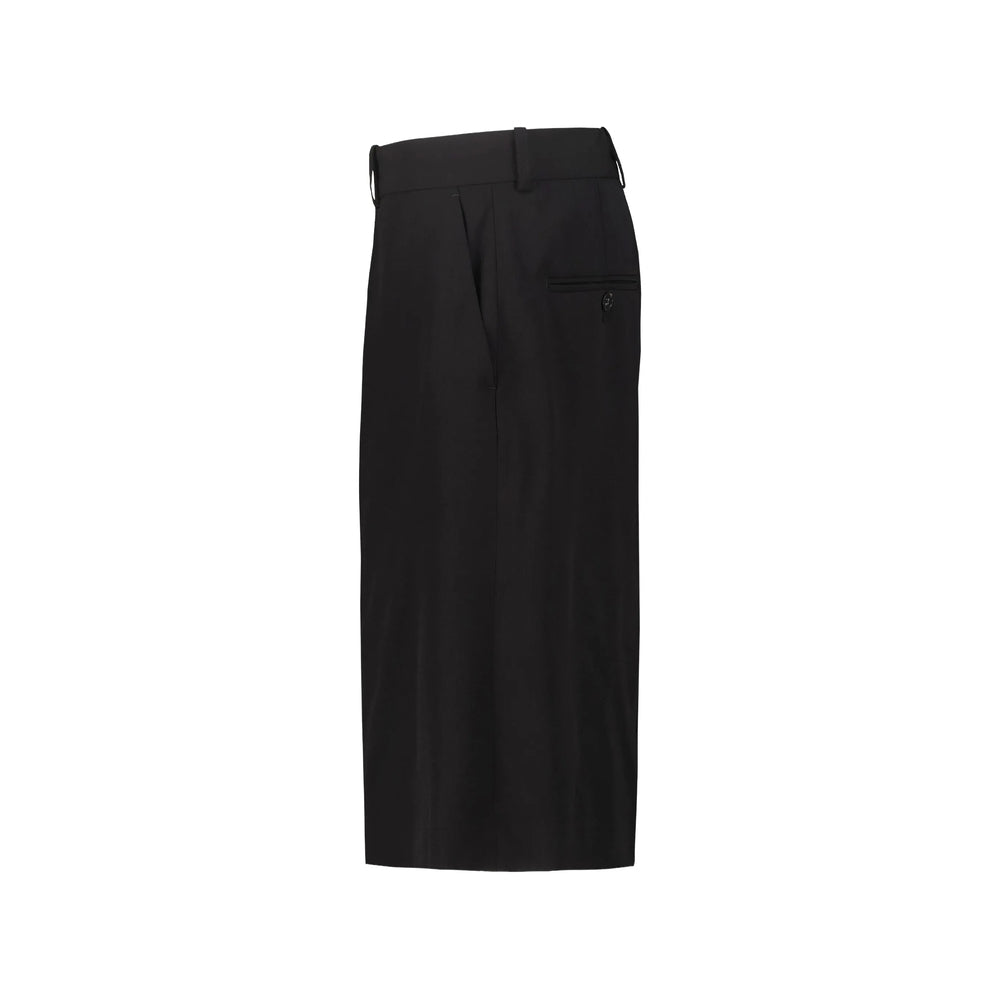 Toteme Black Shorts - Knee-Length Shorts Women TOTEME