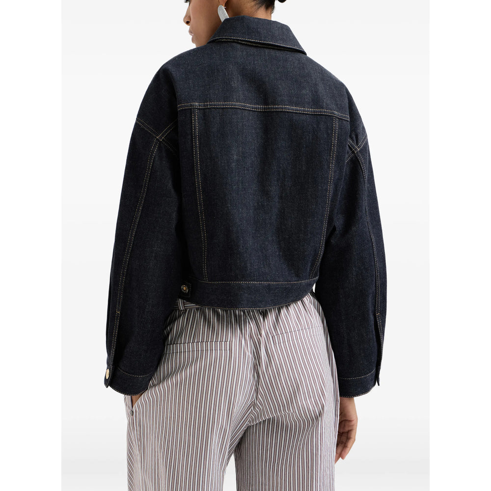 Brunello Cucinelli Blue Jackets - Denim Jackets Women BRUNELLO CUCINELLI