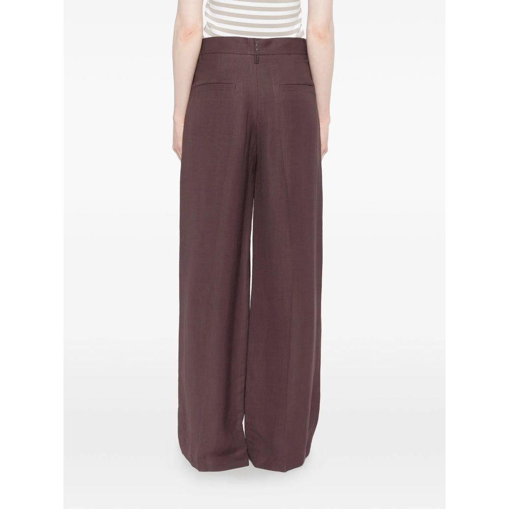 Brunello Cucinelli Purple Trousers - Straight Trousers Women BRUNELLO CUCINELLI