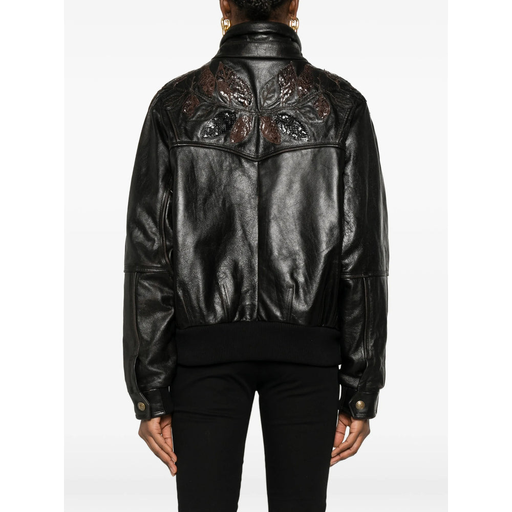 Gucci Brown Jackets - Leather Jackets Women GUCCI