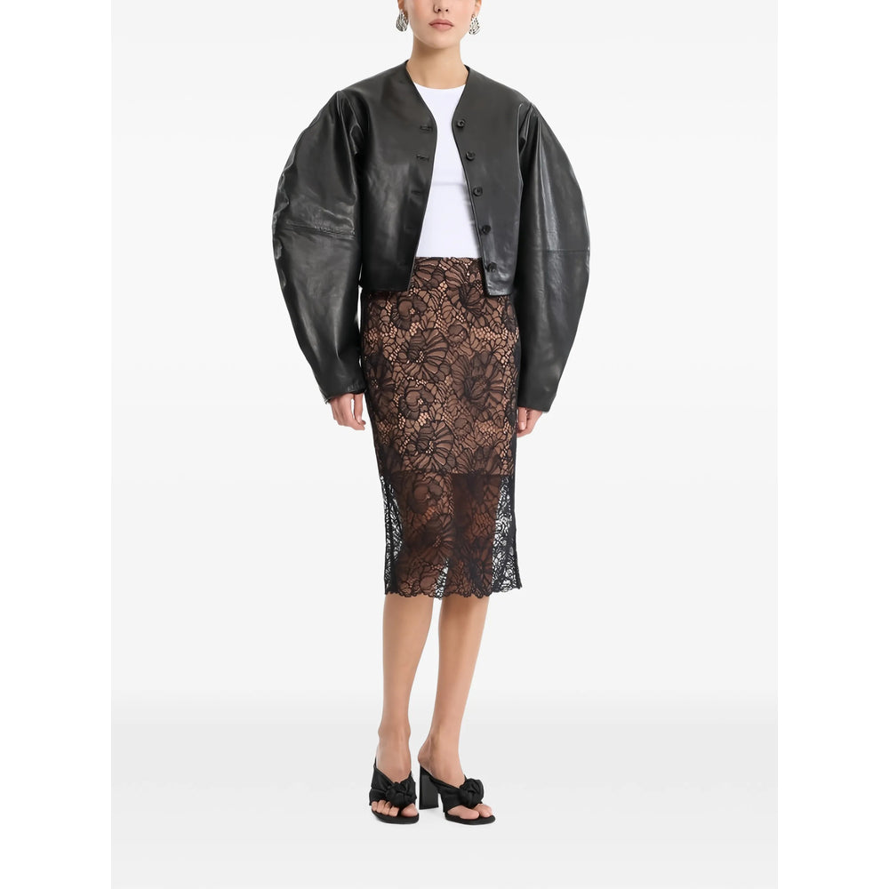 Rotate Black Jackets - Leather Jackets Women ROTATE