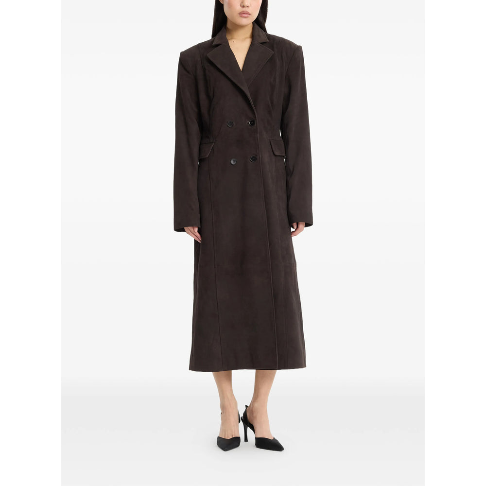 Rotate Brown Coats - Double Breasted & Peacoats Women ROTATE