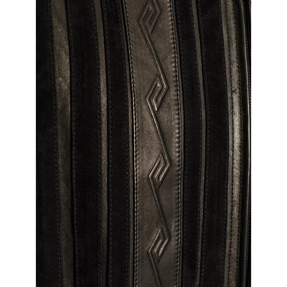 Versace Black Jackets - Leather Jackets Men VERSACE