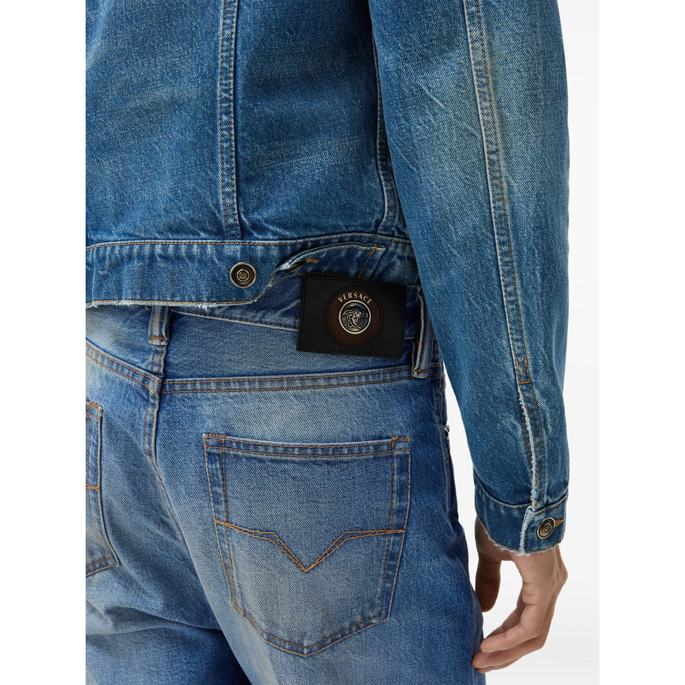 Versace Blue Denim - Regular & Straight-Leg Jeans Men VERSACE