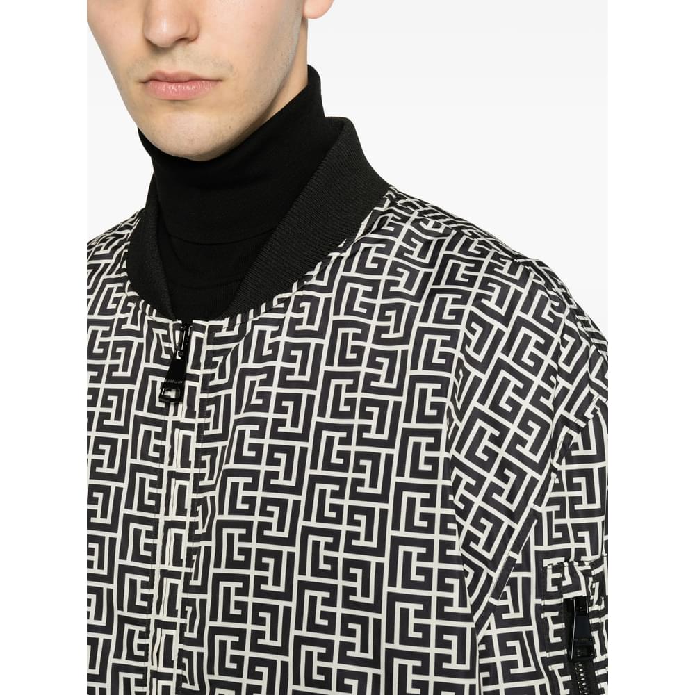Balmain Black Jackets - Bomber Jackets Men BALMAIN
