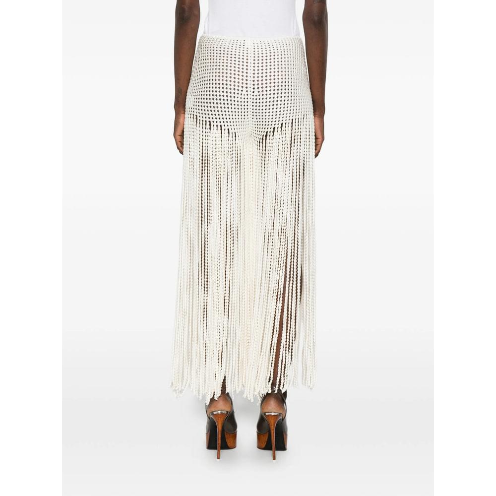 Alaïa Neutrals Trousers - Straight Trousers Women ALAIA