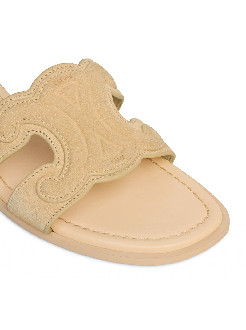 Celine Women Triomphe Suede Mule CELINE