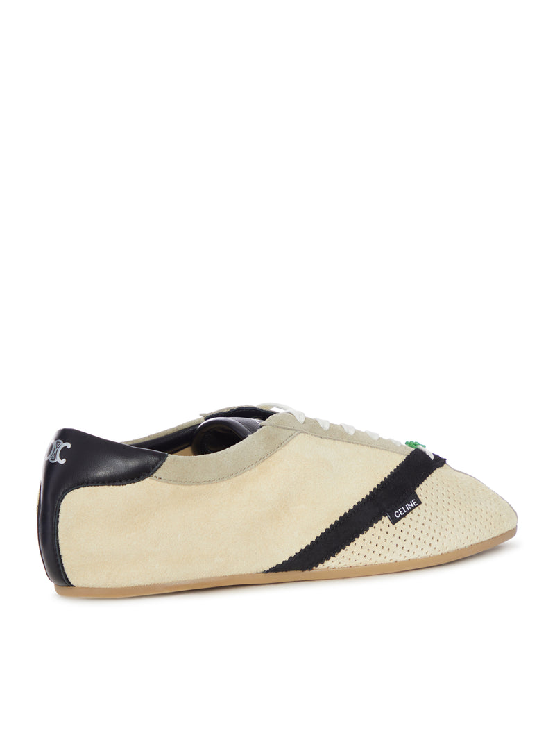 Celine Women Low Suede Sneaker With Perforated Toe CELINE