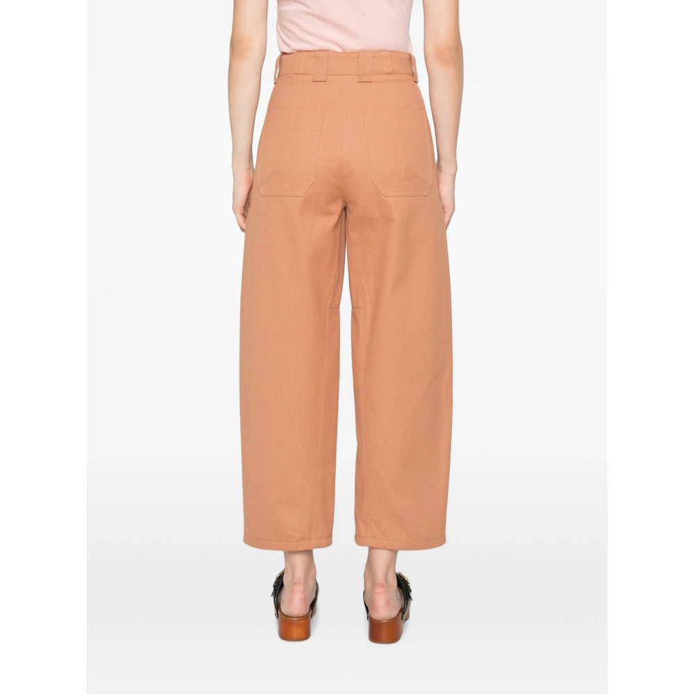 Chloé Pink Trousers - High-Waisted Trousers Women CHLOE