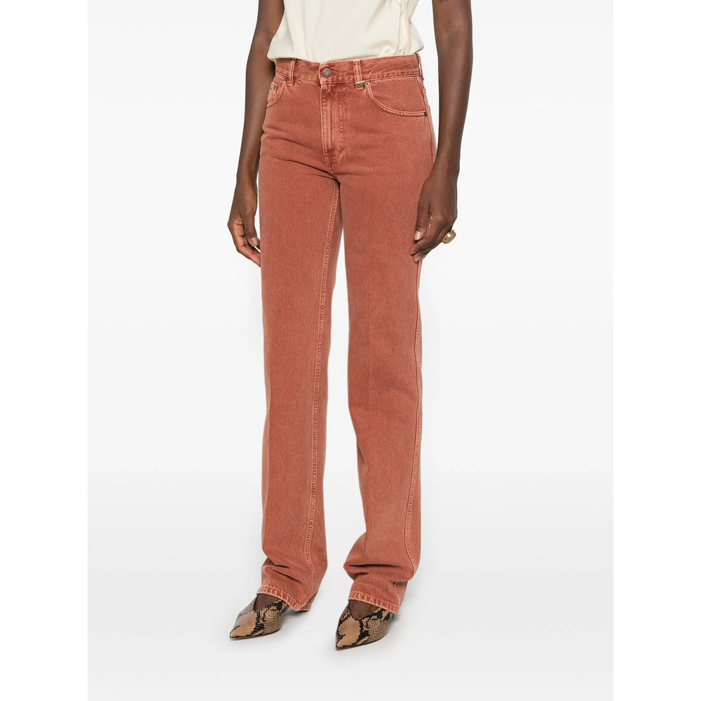 Chloé Orange Trousers - Straight Trousers Women CHLOE