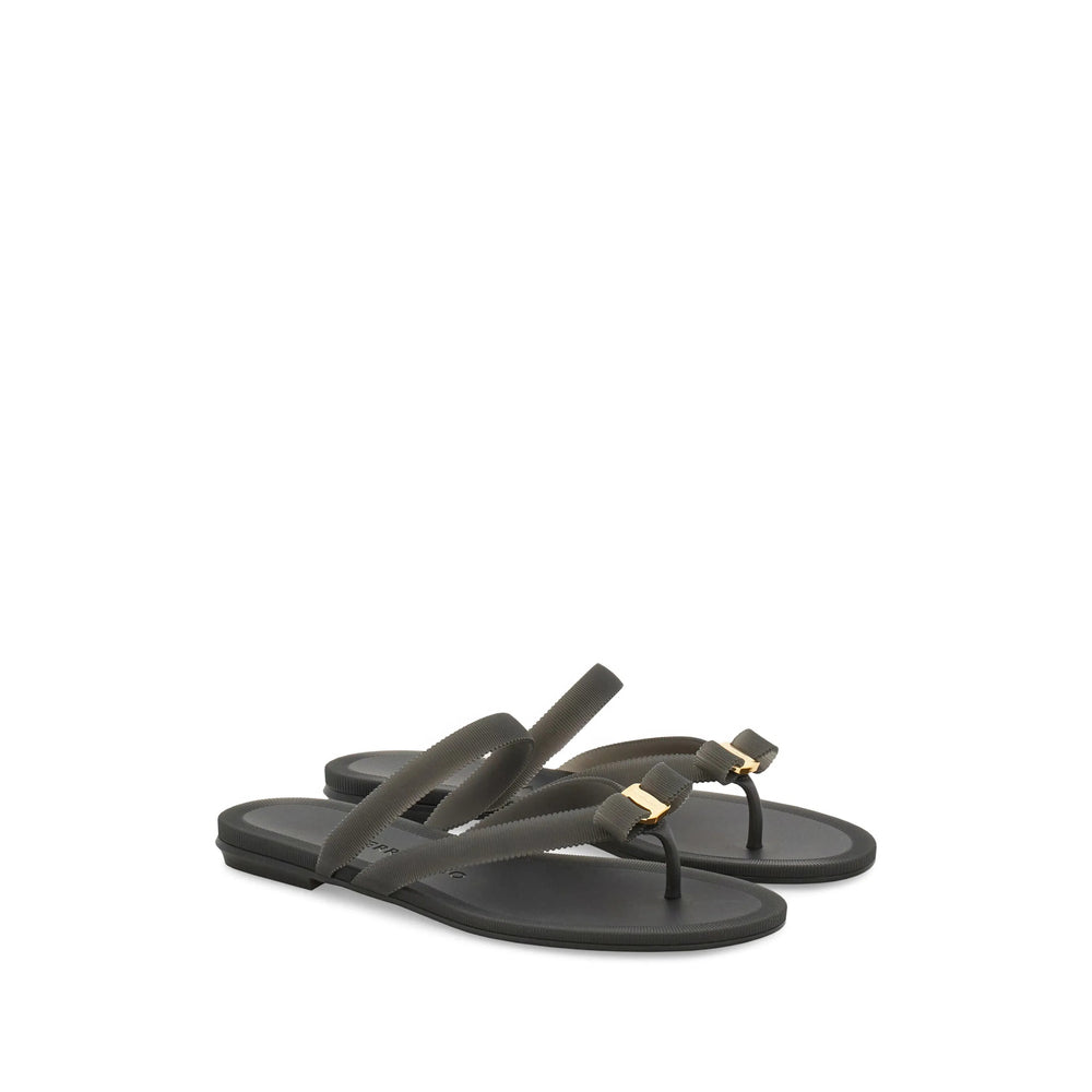 Ferragamo Black Flip-Flops & Slides Women FERRAGAMO