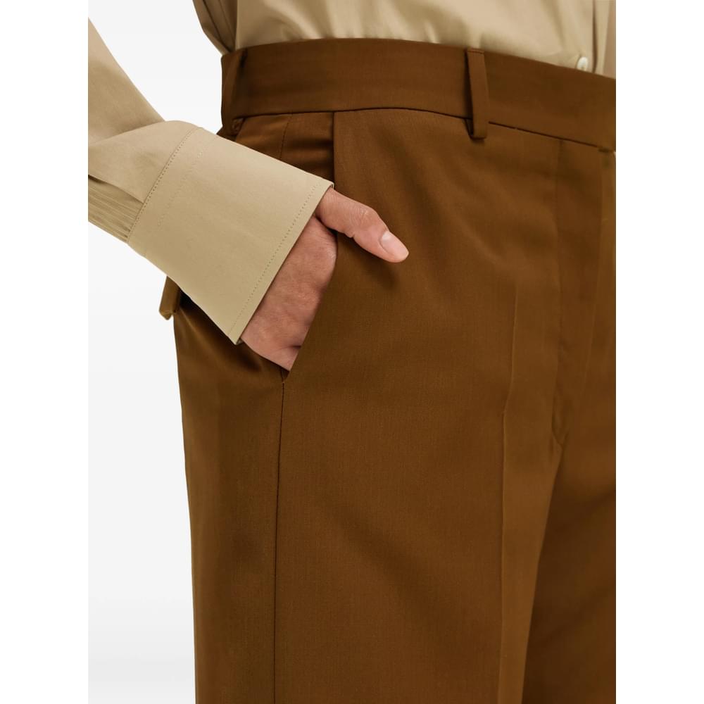 Ferragamo Brown Trousers - Tailored Trousers Women FERRAGAMO