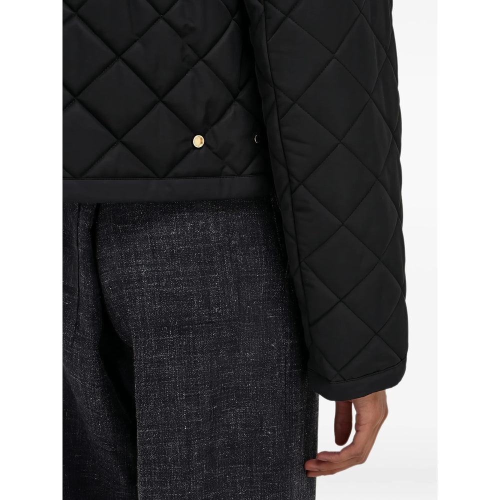 Ferragamo Black Jackets - Puffer Jackets Women FERRAGAMO