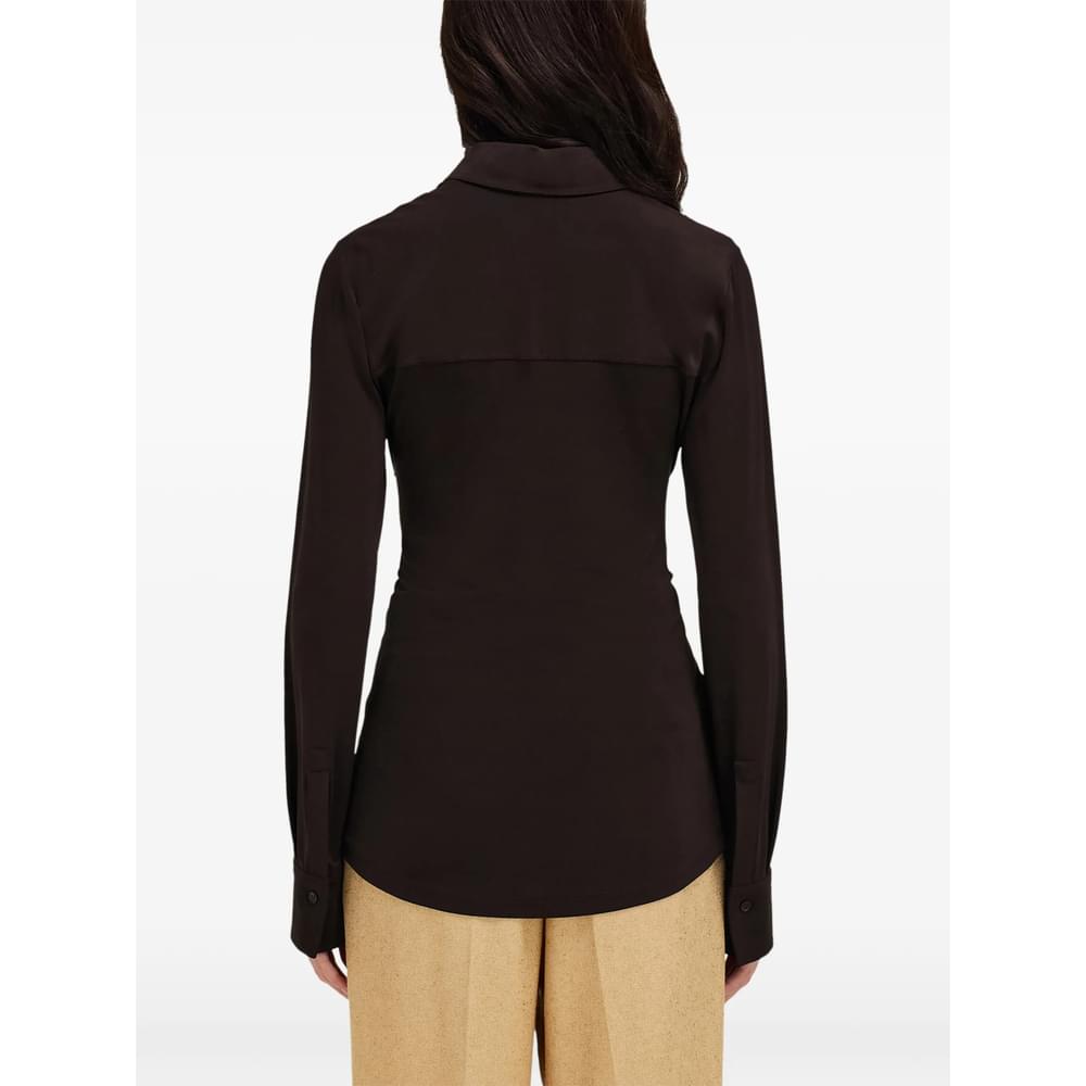 Ferragamo Brown Tops - Shirts Women FERRAGAMO