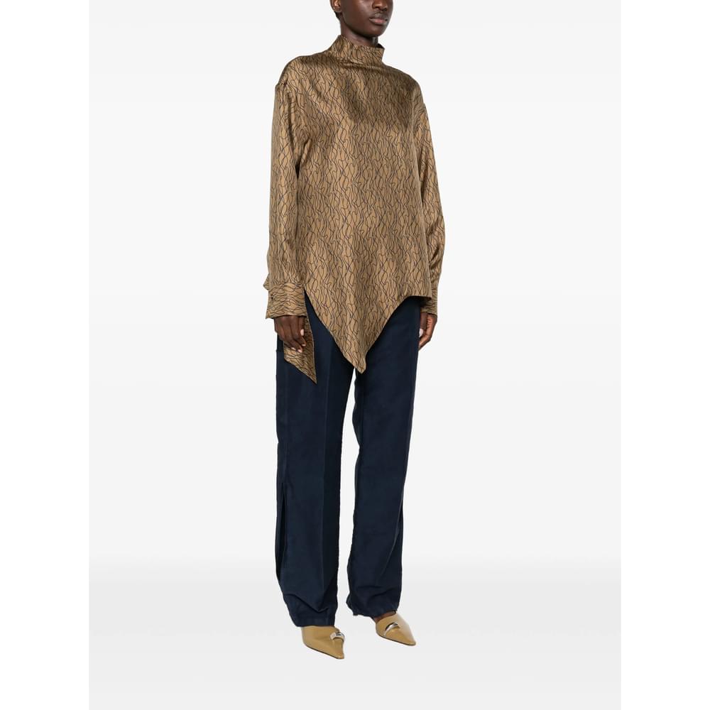 Ferragamo Neutrals Tops - Blouses Women FERRAGAMO