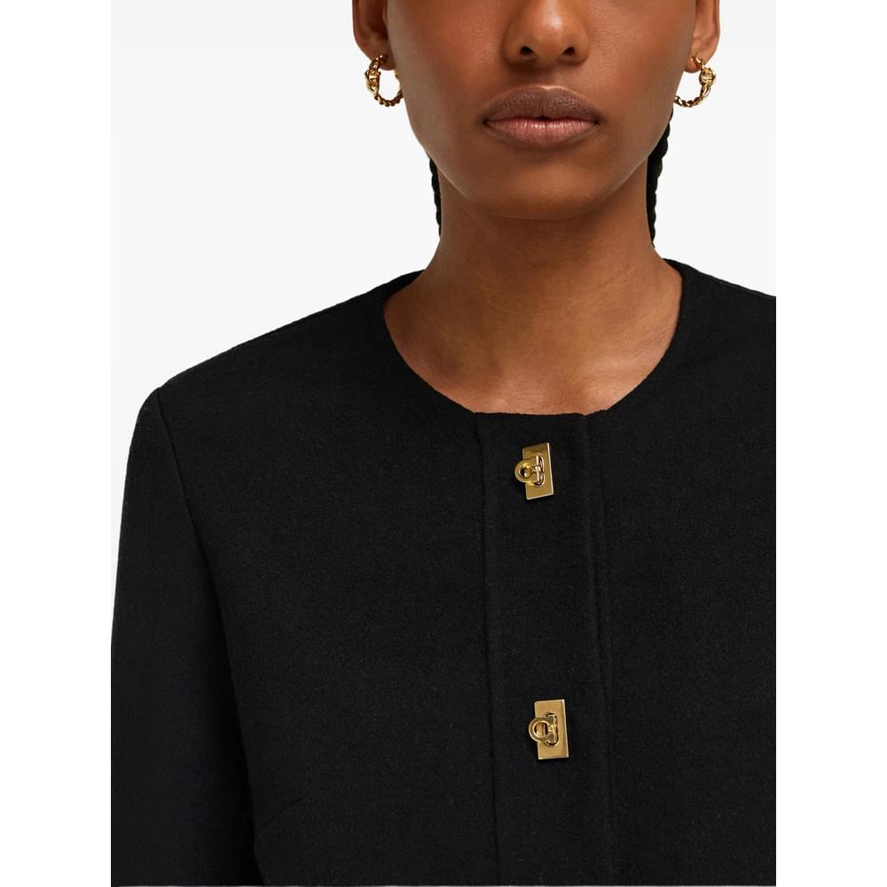 Ferragamo Black Jackets - Cropped Jackets Women FERRAGAMO