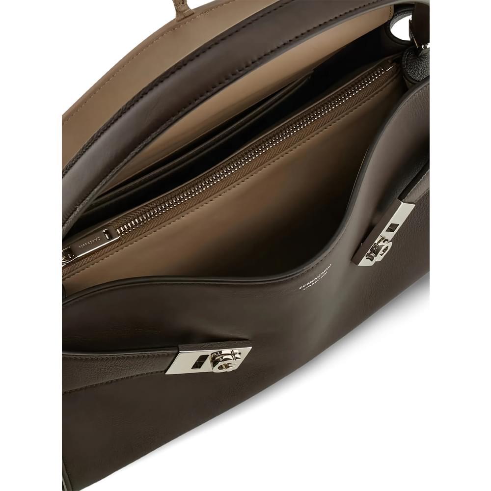 Ferragamo Brown Shoulder Bags Women FERRAGAMO