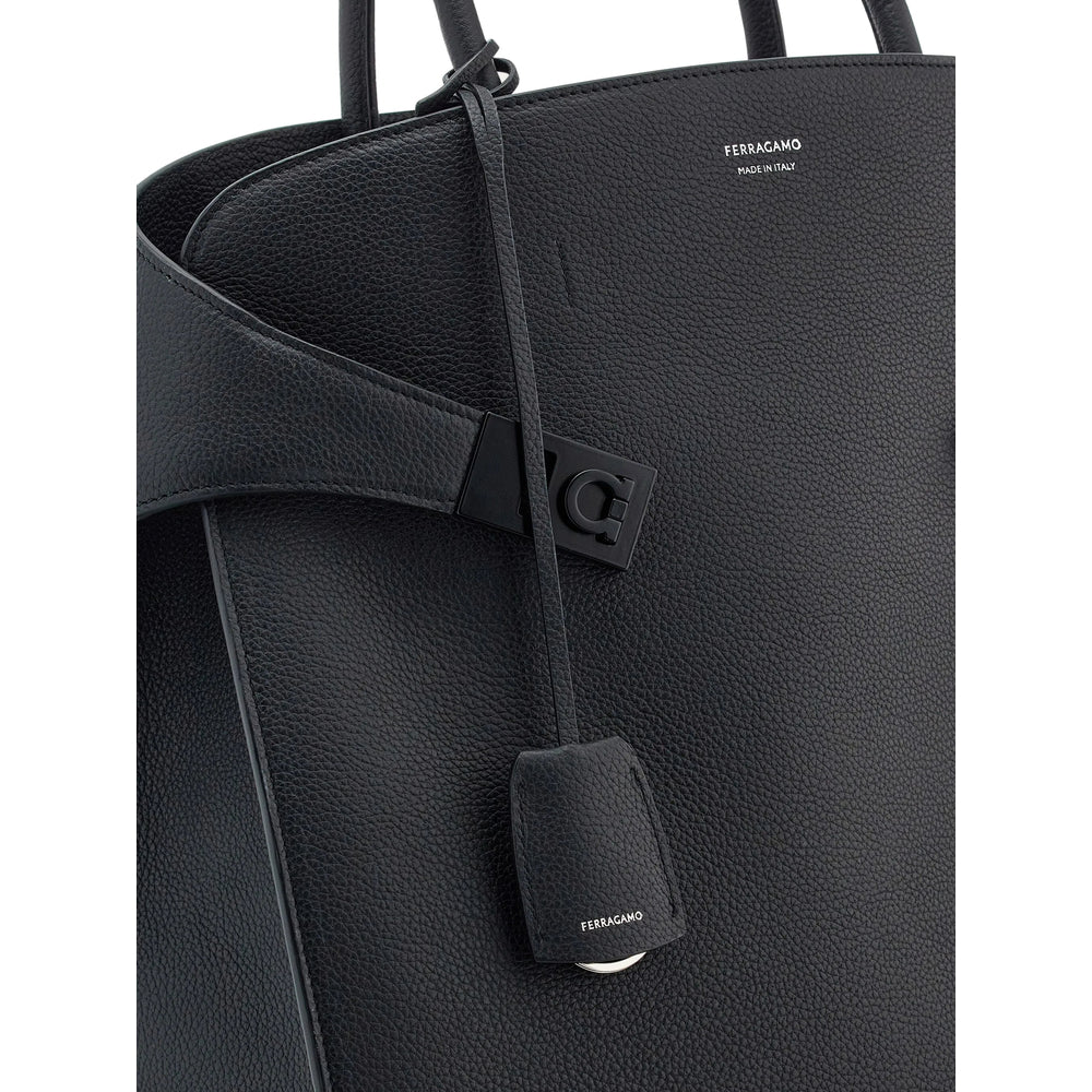 Ferragamo Black Tote Bags Men FERRAGAMO