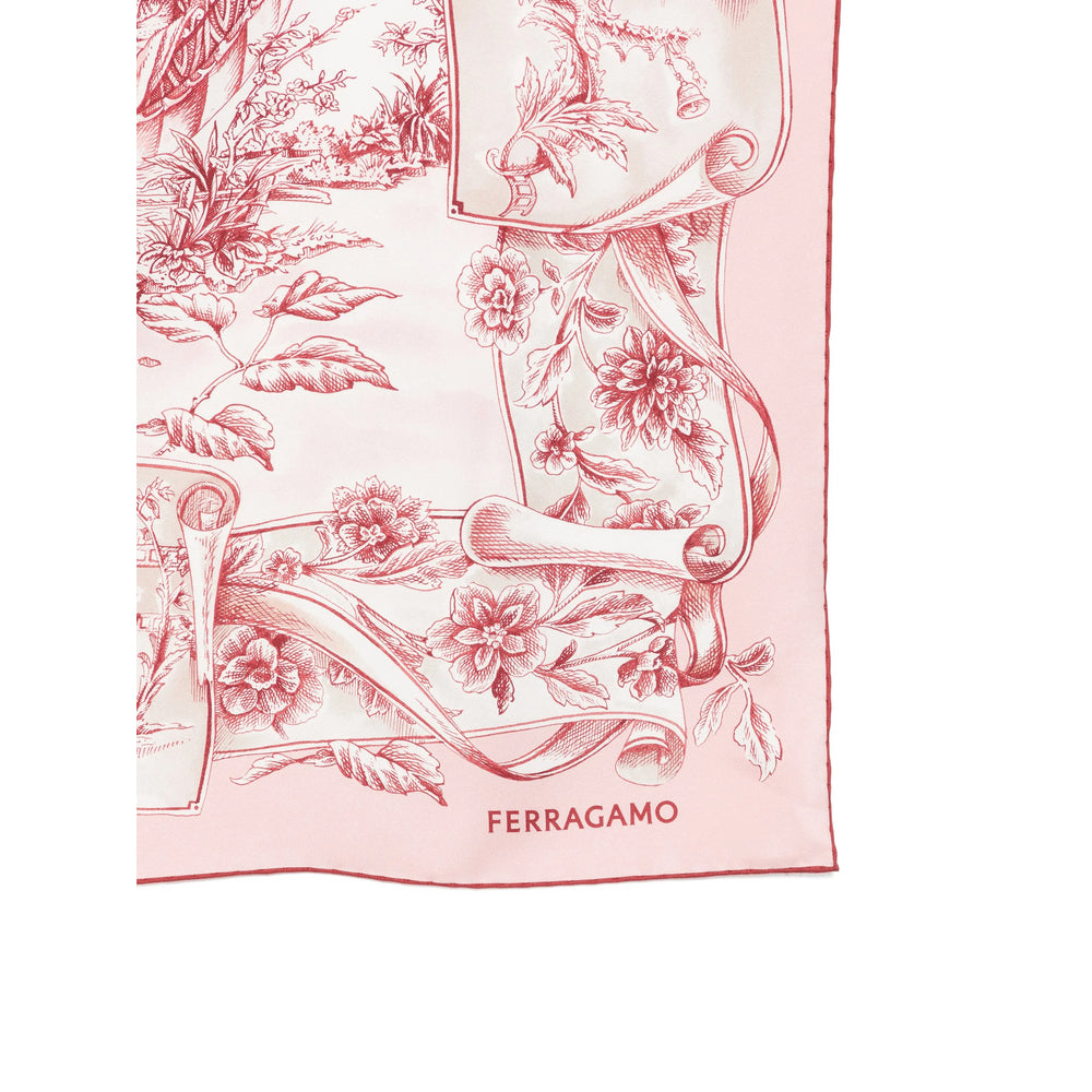 Ferragamo Pink Scarves Women FERRAGAMO