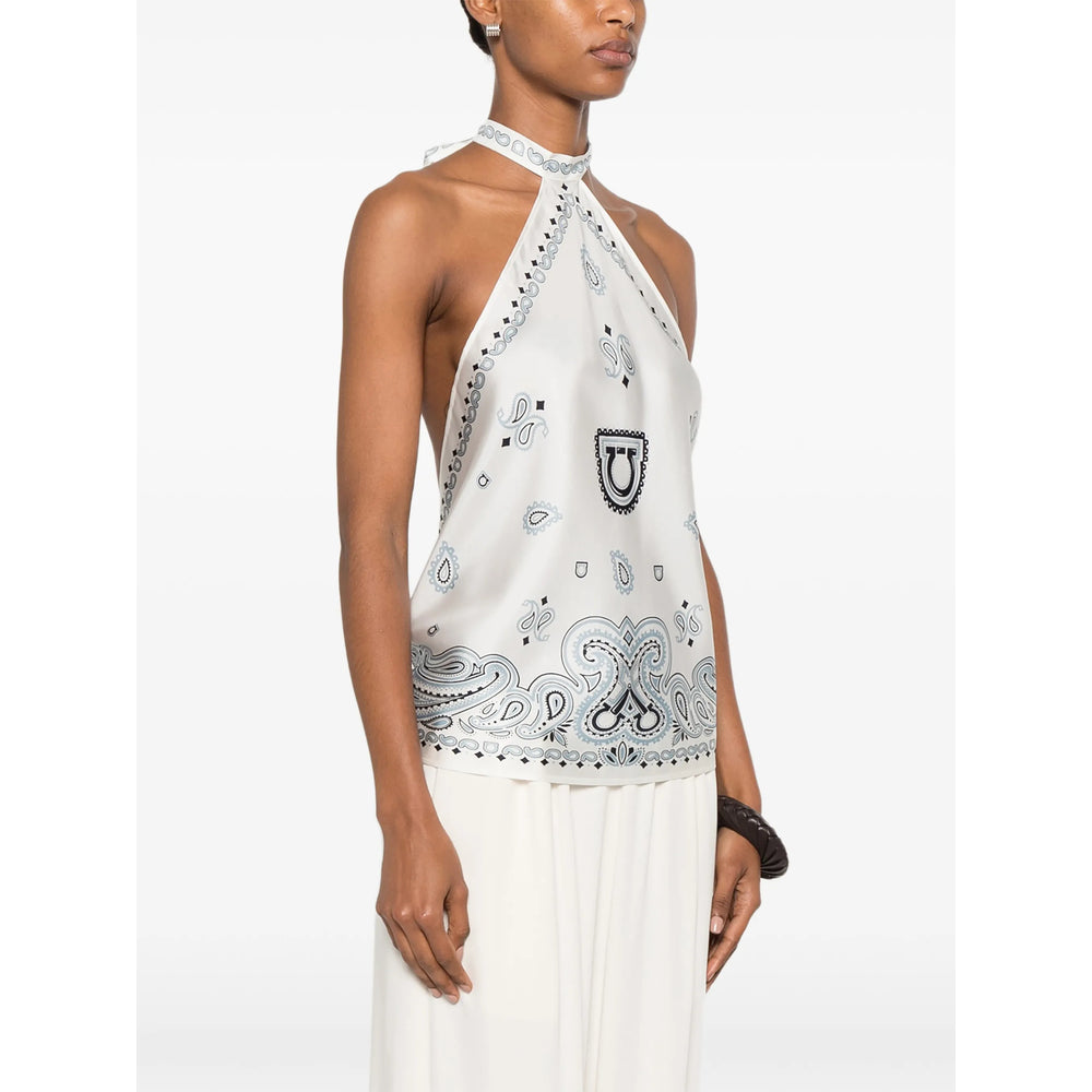 Ferragamo White Tops - Vests & Tank Tops Women FERRAGAMO