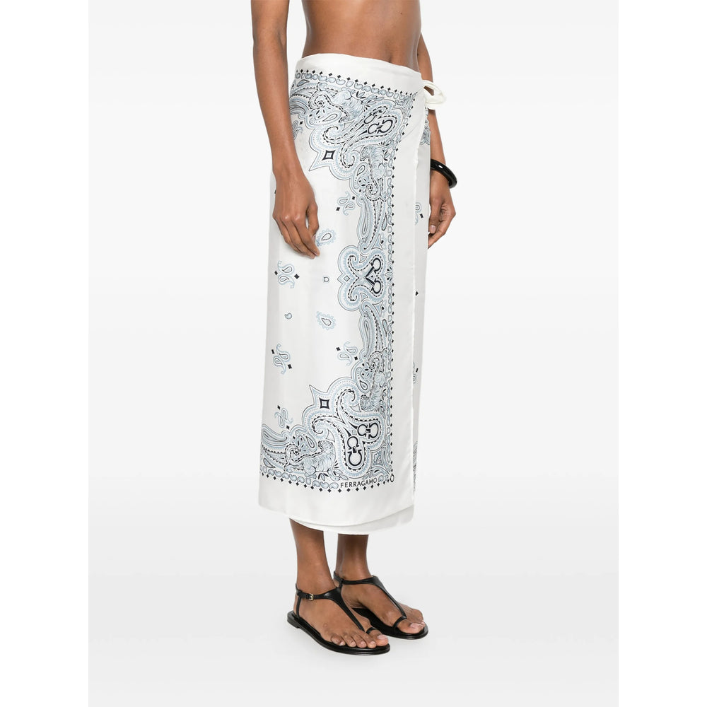 Ferragamo White Beachwear - Beach Cover-Ups Women FERRAGAMO