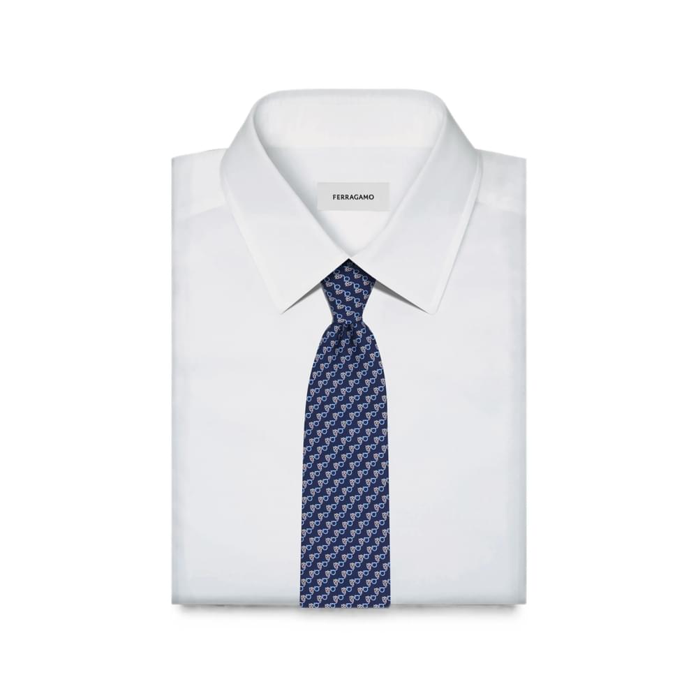 Ferragamo Blue Ties & Bow Ties Men FERRAGAMO