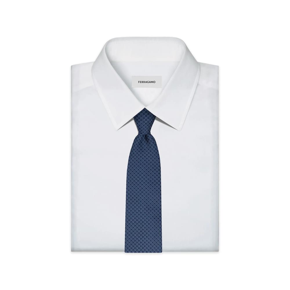 Ferragamo Blue Ties & Bow Ties Men FERRAGAMO