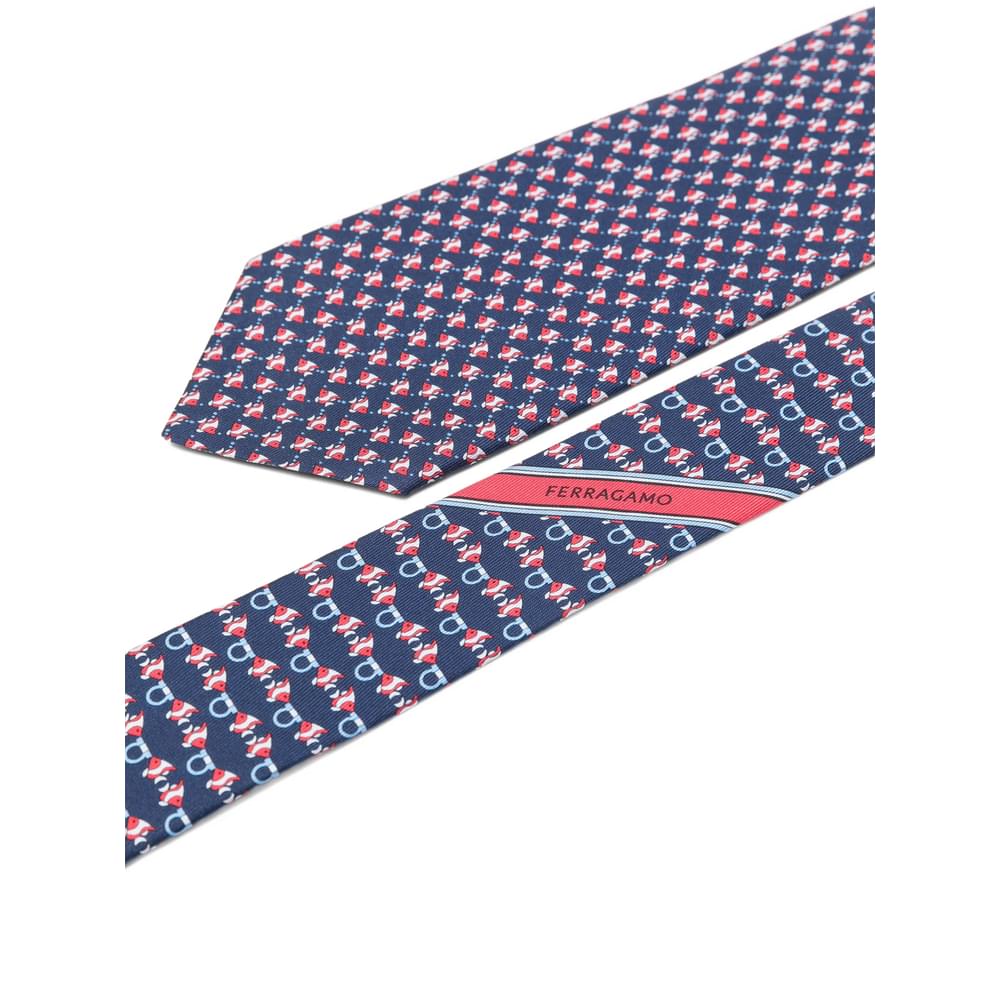 Ferragamo Blue Ties & Bow Ties Men FERRAGAMO