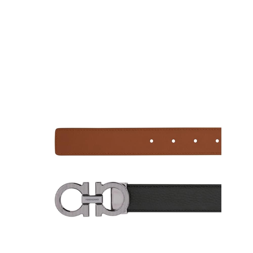Ferragamo Black Belts Men FERRAGAMO