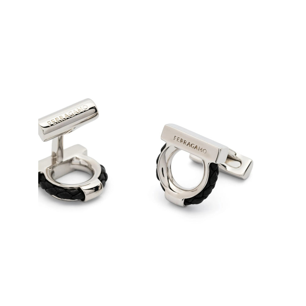 Ferragamo Silver Cufflinks Men FERRAGAMO