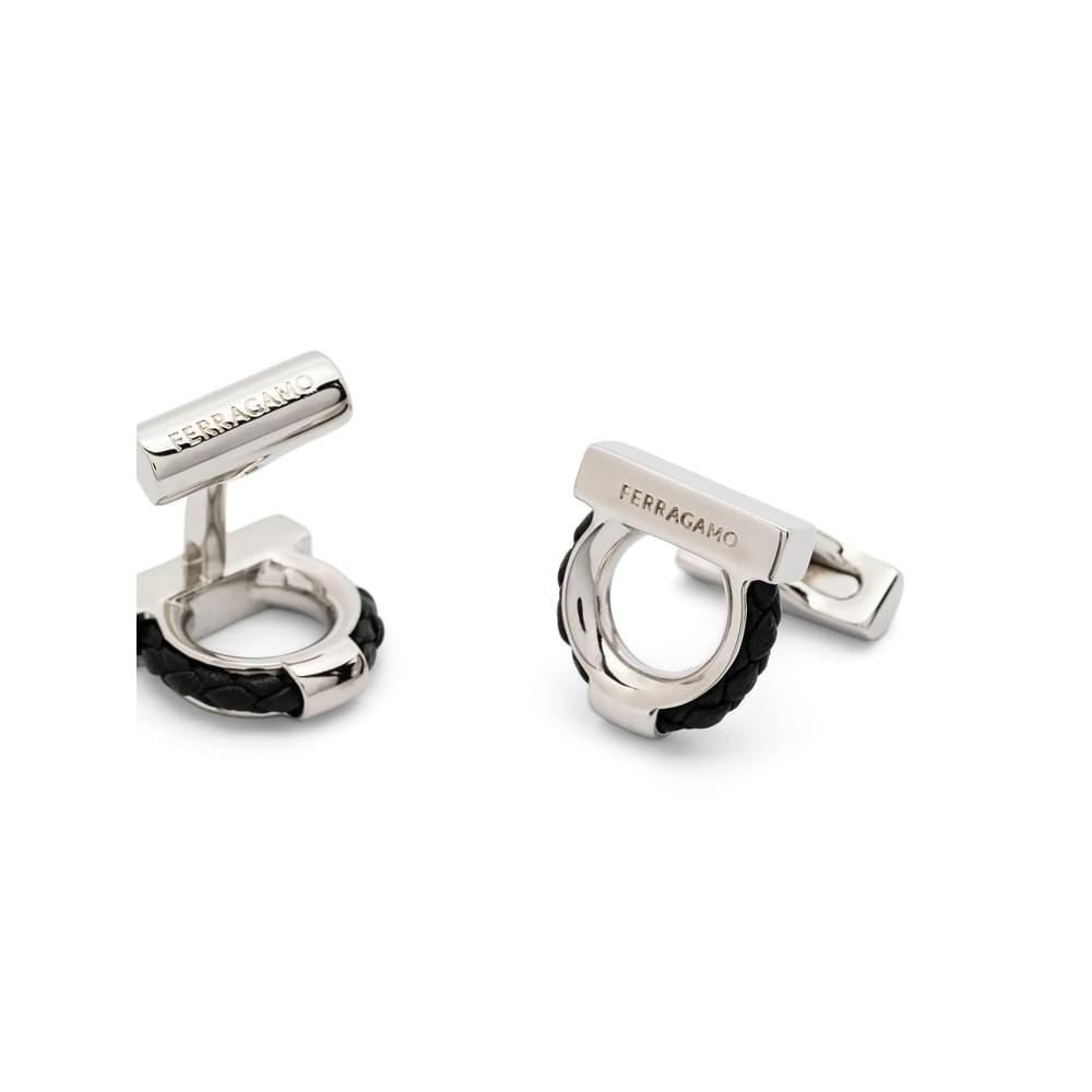 Ferragamo Silver Cufflinks Men FERRAGAMO