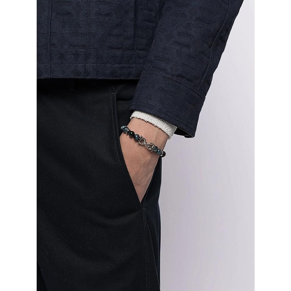 Ferragamo Black Bracelets Men FERRAGAMO