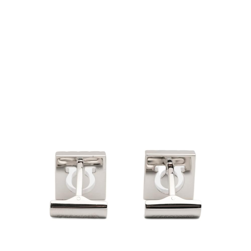 Ferragamo Silver Cufflinks Men FERRAGAMO