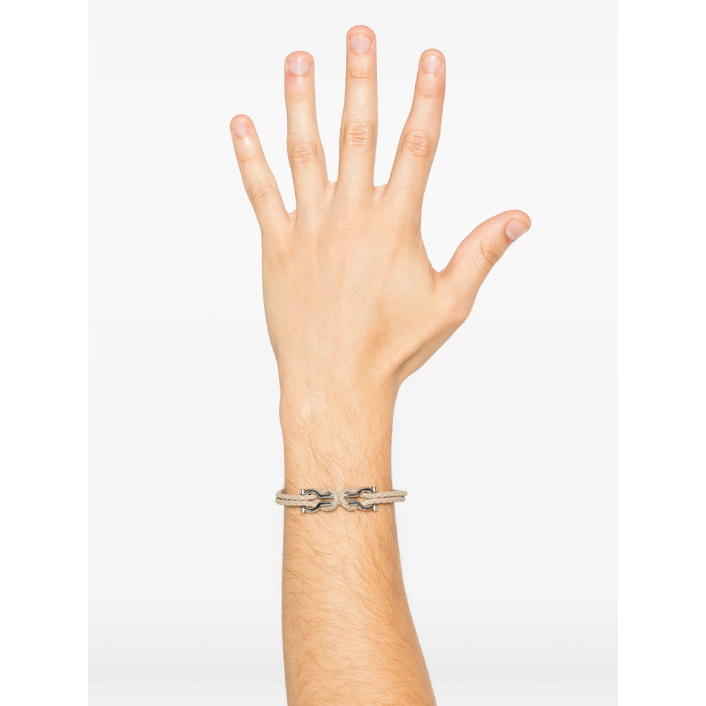 Ferragamo Silver Bracelets Men FERRAGAMO