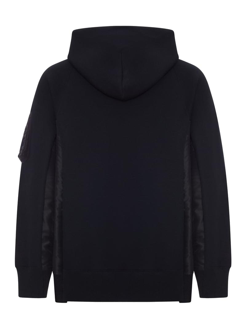 Sacai Men Cotton And Nylon Hoodie SACAI