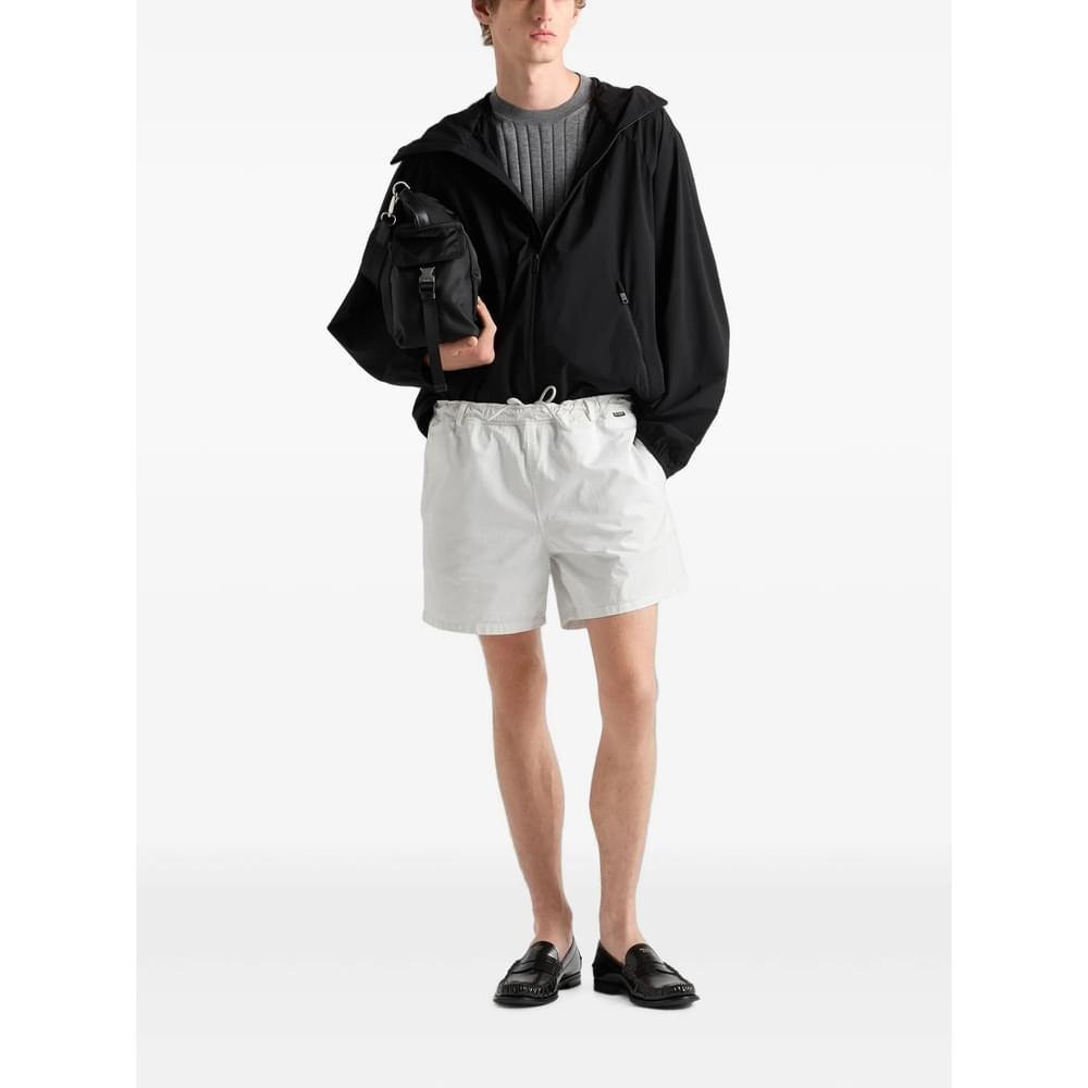 Prada Black Jackets - Hooded Jackets Men PRADA