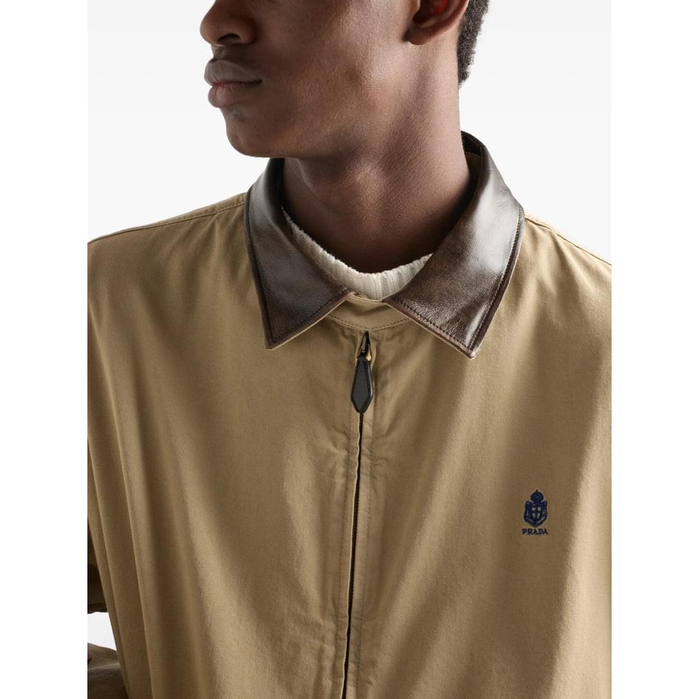 Prada Neutrals Jackets - Bomber Jackets Men PRADA