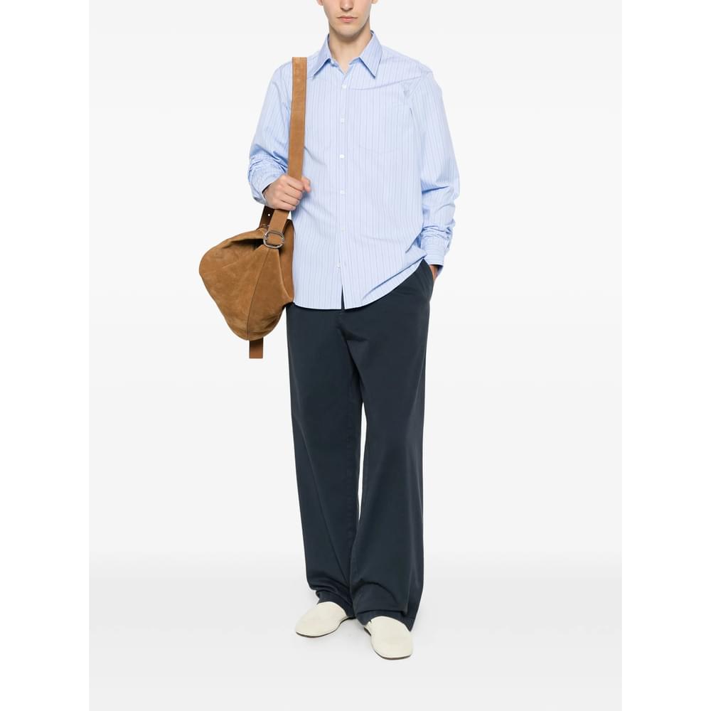 Prada Blue Trousers - Wide-Leg Trousers Men PRADA