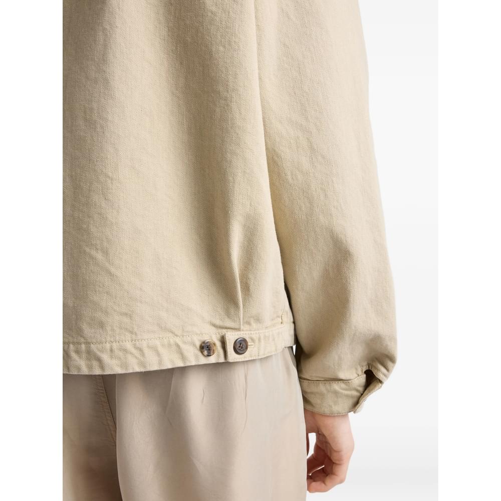 Prada Neutrals Jackets - Shirt Jackets Men PRADA