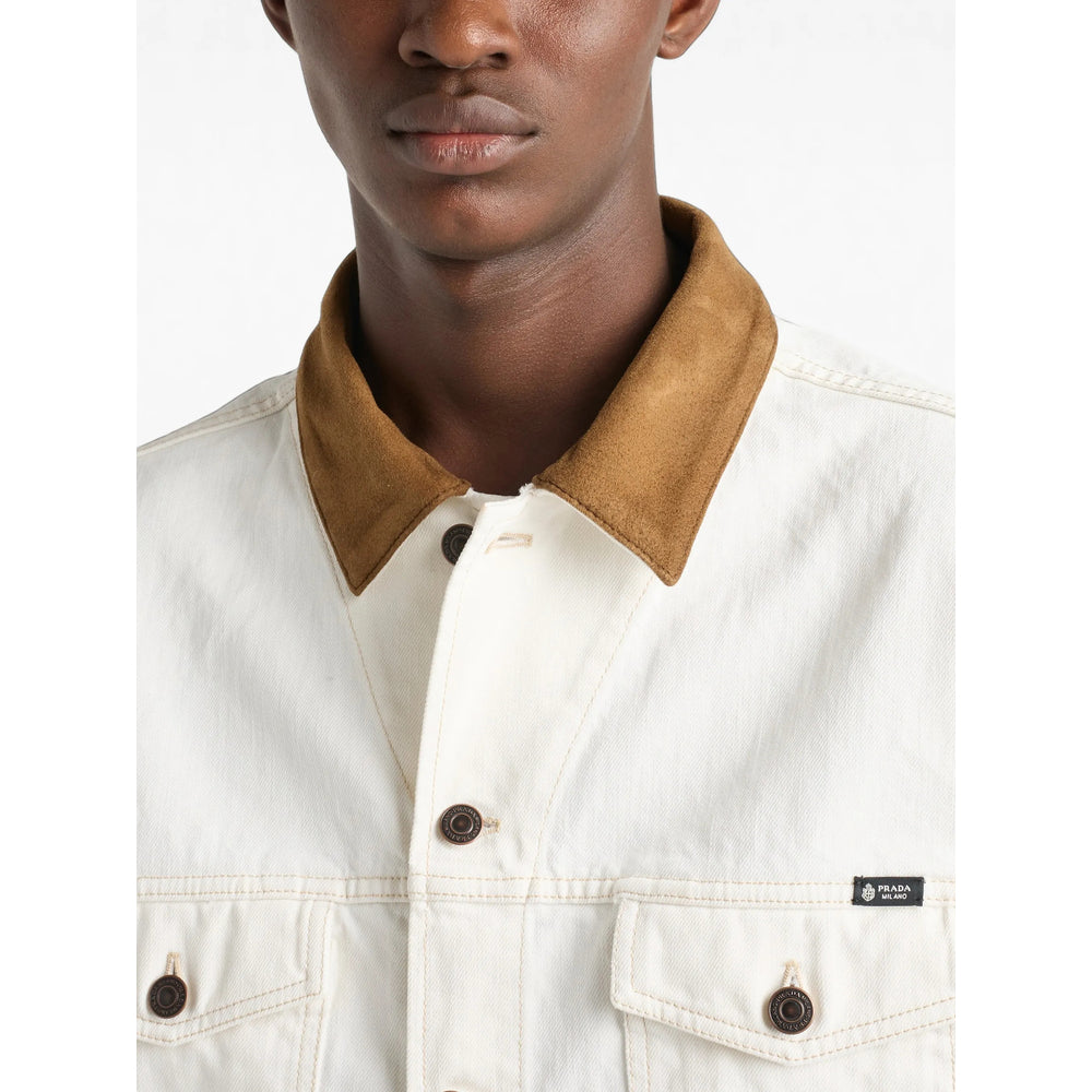 Prada Neutrals Jackets - Denim Jackets Men PRADA