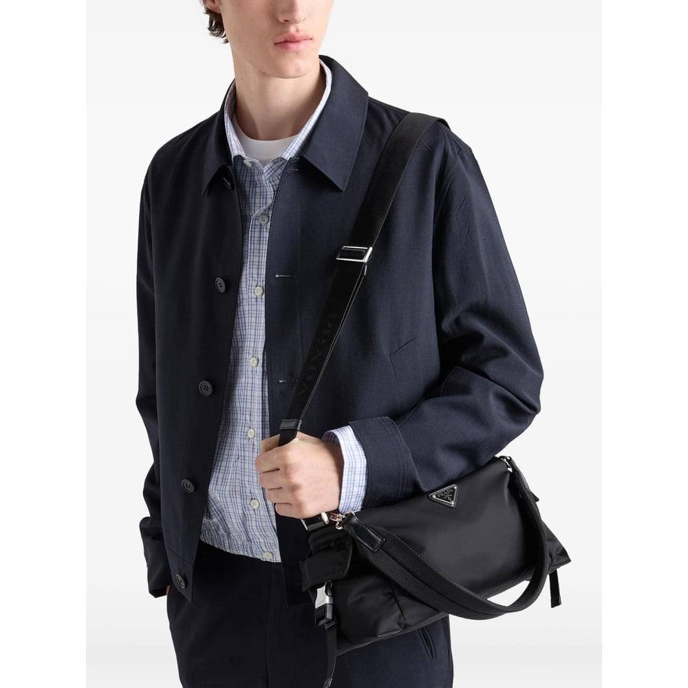 Prada Black Shoulder Bags Men PRADA