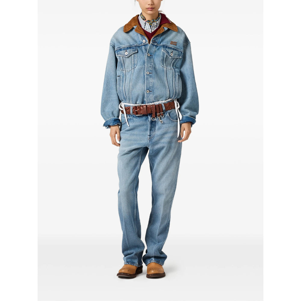 Miu Miu Blue Coats - Oversized Coats Women MIU MIU