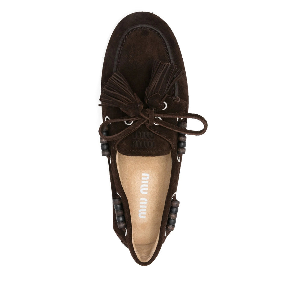 Miu Miu Brown Loafers Women MIU MIU