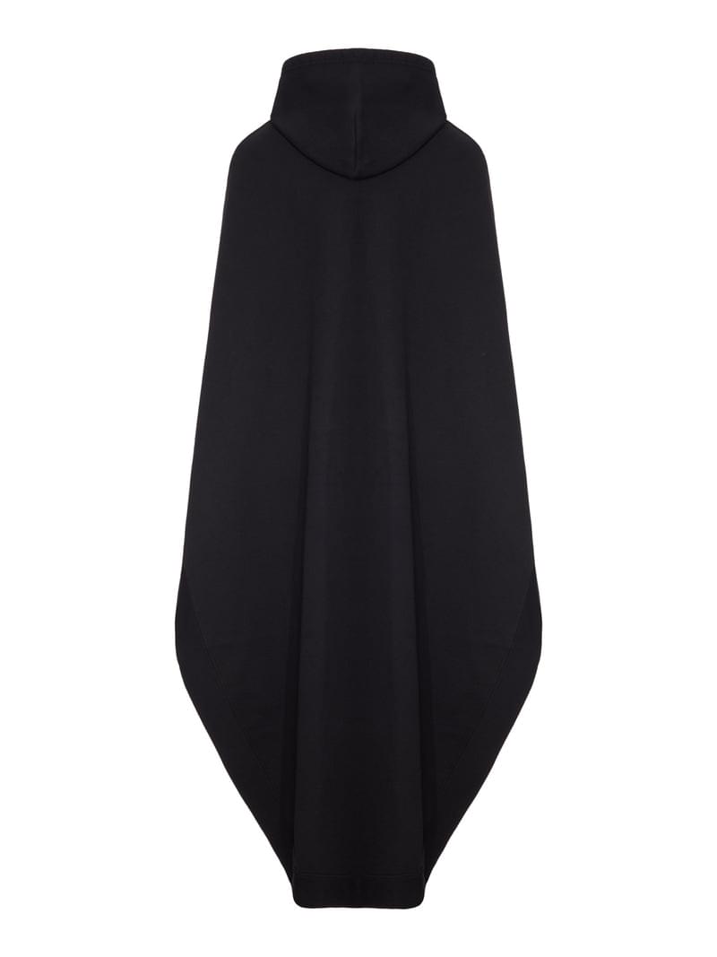 Balenciaga Women Oversized Asymmetric Hooded Sweatshirt Cape BALENCIAGA