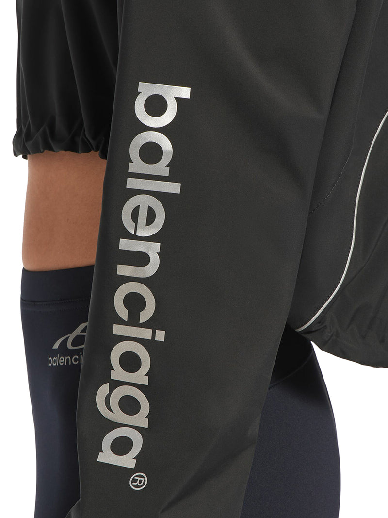 Balenciaga Women Techwear Cropped Jacket In Black BALENCIAGA