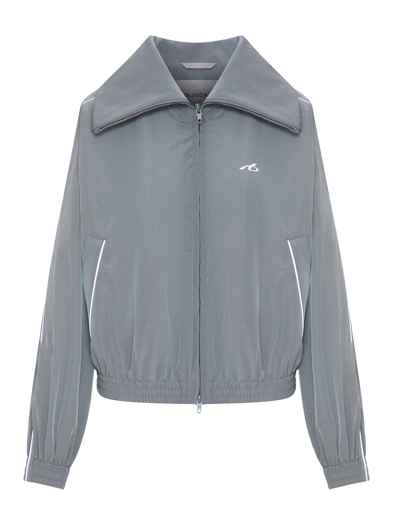 Balenciaga Women Bodies High Neck Jacket In Technical Cotton Poplin BALENCIAGA